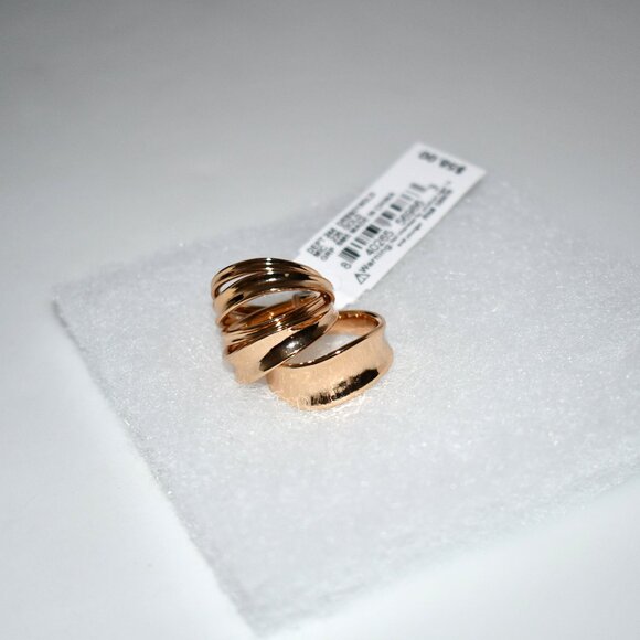 Gianni Bini x Shea Leigh Mills Duke On Deck Ring Set in Gold Size: 7 #DRB9018GLD - Picture 2 of 4